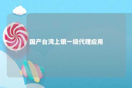 国产台湾上银一级代理应用 